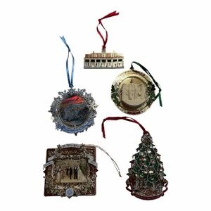 White House Historical Ornaments Lot of 5‎